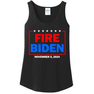 Fire Biden Elect Trump President 2024 Republican Patriot Ladies Essential Tank