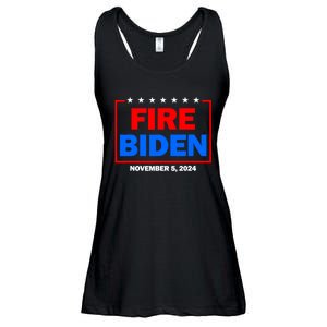 Fire Biden Elect Trump President 2024 Republican Patriot Ladies Essential Flowy Tank