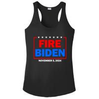 Fire Biden Elect Trump President 2024 Republican Patriot Ladies PosiCharge Competitor Racerback Tank