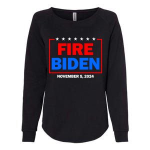 Fire Biden Elect Trump President 2024 Republican Patriot Womens California Wash Sweatshirt