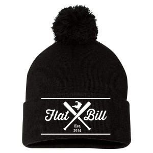 Flat Bill Est 2014 Limited Pom Pom 12in Knit Beanie