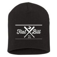 Flat Bill Est 2014 Limited Short Acrylic Beanie