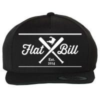 Flat Bill Est 2014 Limited Wool Snapback Cap