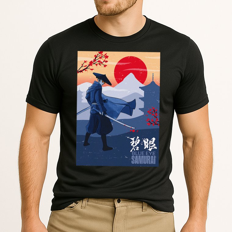 Funny Blue Eye Samurai Mizu Cooling Performance Crew T-Shirt