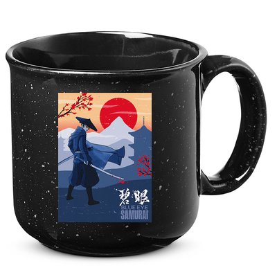 Funny Blue Eye Samurai Mizu 15oz Campfire Ceramic Mug