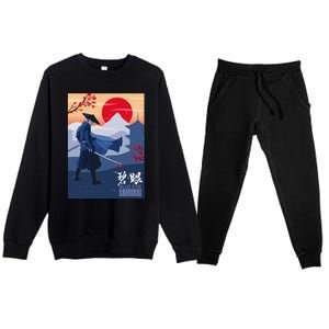 Funny Blue Eye Samurai Mizu Premium Crewneck Sweatsuit Set