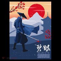 Funny Blue Eye Samurai Mizu Premium T-Shirt
