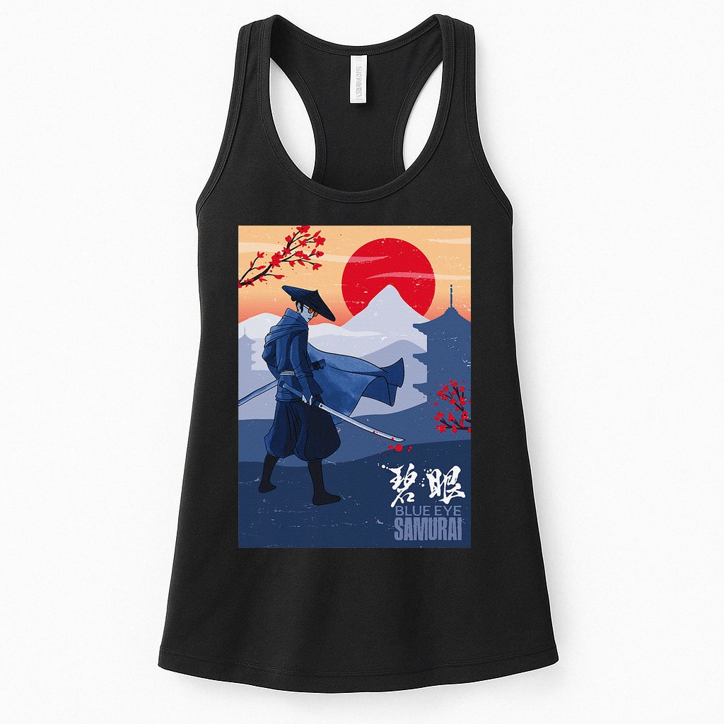 Funny Blue Eye Samurai Mizu Womens Tank Top