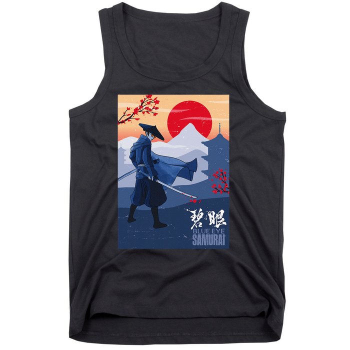 Funny Blue Eye Samurai Mizu Tank Top