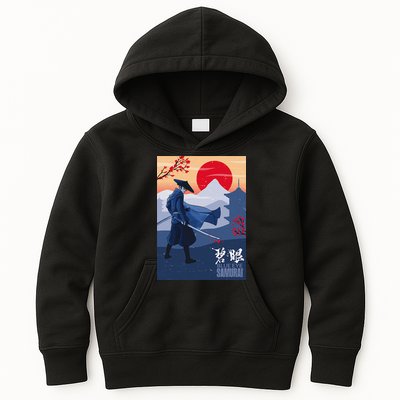 Funny Blue Eye Samurai Mizu Kids Hoodie