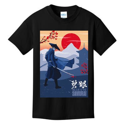 Funny Blue Eye Samurai Mizu Kids T-Shirt