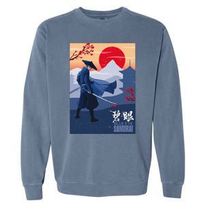 Funny Blue Eye Samurai Mizu Garment-Dyed Sweatshirt