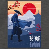 Funny Blue Eye Samurai Mizu Vector Backpack