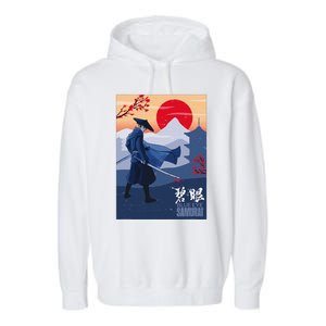 Funny Blue Eye Samurai Mizu Garment-Dyed Fleece Hoodie