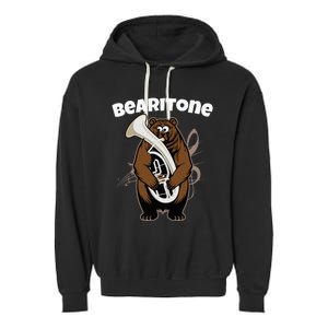 Funny Bearitone Euphonium For Horn Player Baritone Garment-Dyed Fleece Hoodie