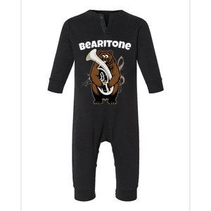 Funny Bearitone Euphonium For Horn Player Baritone Infant Fleece One Piece