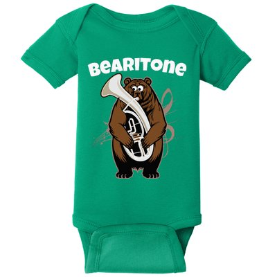 Funny Bearitone Euphonium For Horn Player Baritone Baby Bodysuit