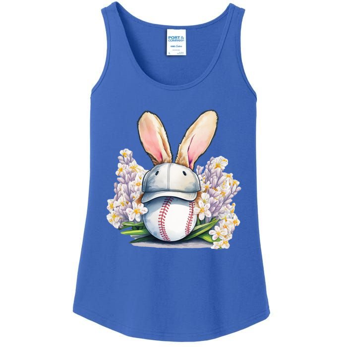 Funny Baseball Easter Baseball Players Dads Sons Gift Ladies Essential Tank