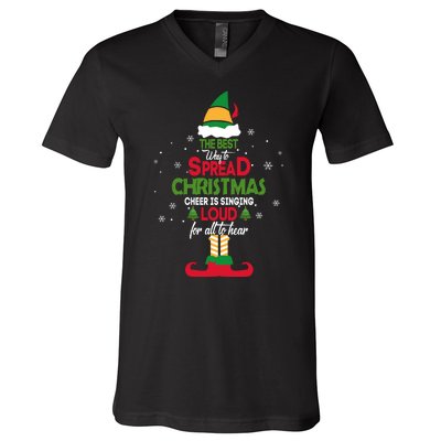 Best Way To Spread Christmas Cheer V-Neck T-Shirt