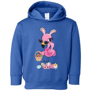 Flamingo Bunny Ears Easter Eggs Cute Easter Funny Gift Gift Toddler Hoodie