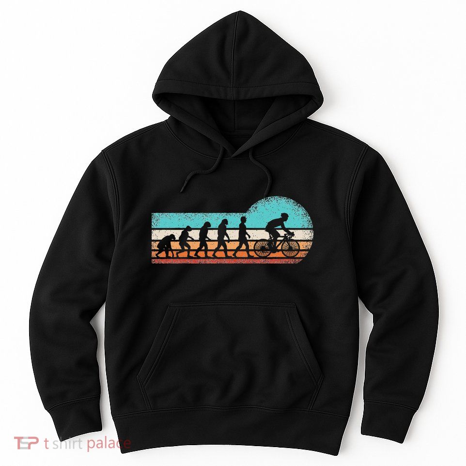 Funny Bicycle Evolution Mountain Bike Cyclist Cycling Bike Hoodie