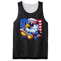 Funny Bald Eagle Hotdog American Flag 4th Of July Patriotic Mesh Reversible Basketball Jersey Tank