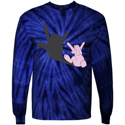 Funny Bunny Easter Day Tie-Dye Long Sleeve Shirt