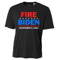 Fire Biden Elect Trump President 2024 Republican Patriot Cooling Performance Crew T-Shirt