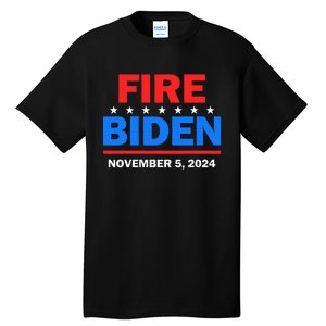 Fire Biden Elect Trump President 2024 Republican Patriot Tall T-Shirt