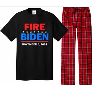 Fire Biden Elect Trump President 2024 Republican Patriot Pajama Set