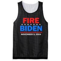 Fire Biden Elect Trump President 2024 Republican Patriot Mesh Reversible Basketball Jersey Tank