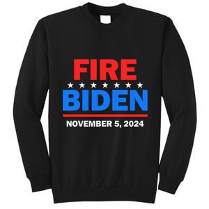 Fire Biden Elect Trump President 2024 Republican Patriot Tall Sweatshirt