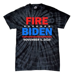 Fire Biden Elect Trump President 2024 Republican Patriot Tie-Dye T-Shirt