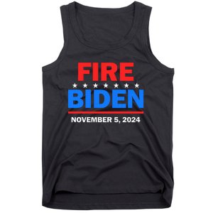 Fire Biden Elect Trump President 2024 Republican Patriot Tank Top