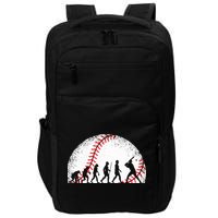 Funny Baseball Evolution Baseball Player Impact Tech Backpack