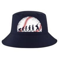 Funny Baseball Evolution Baseball Player Cool Comfort Performance Bucket Hat