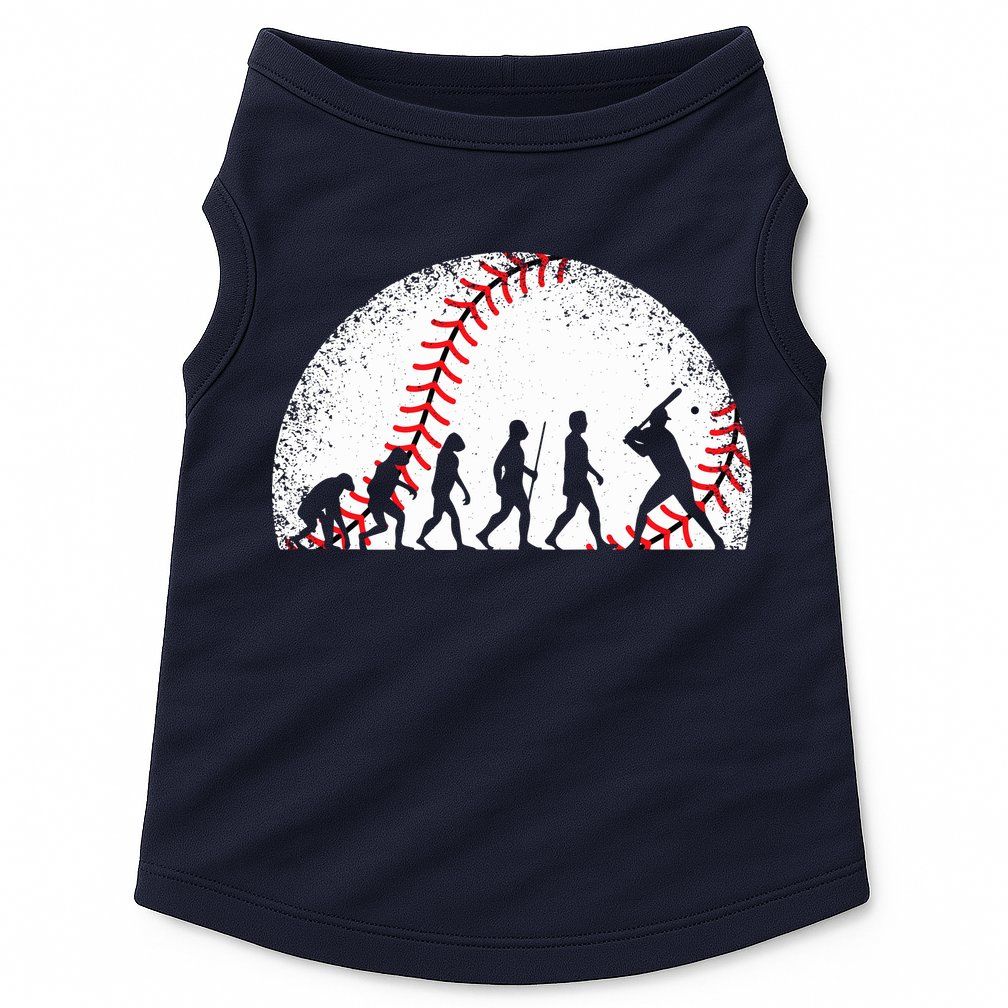 Funny Baseball Evolution Baseball Player Doggie Tank