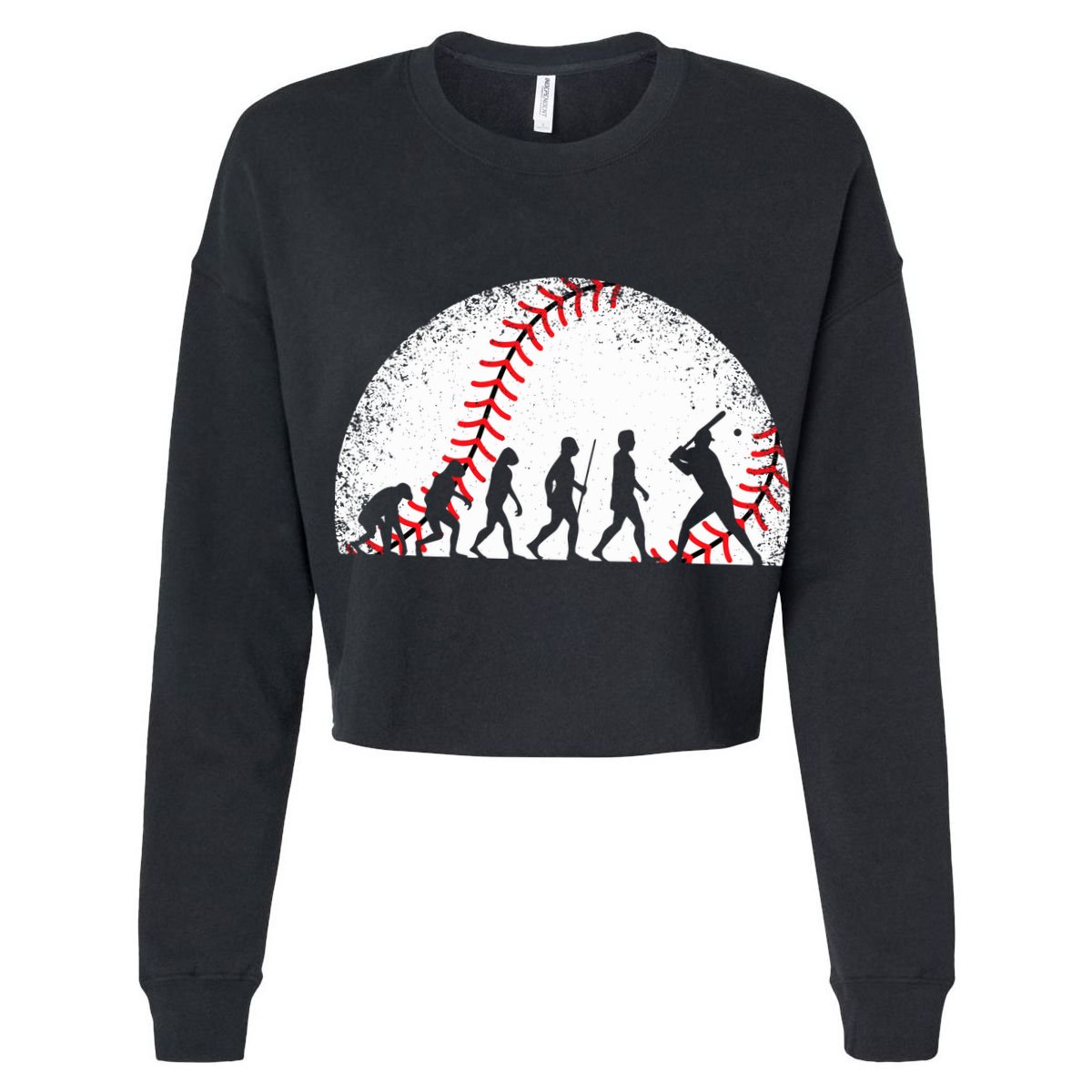 Funny Baseball Evolution Baseball Player Cooling Performance Crew T-Shirt