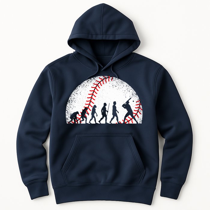 Funny Baseball Evolution Baseball Player Hoodie