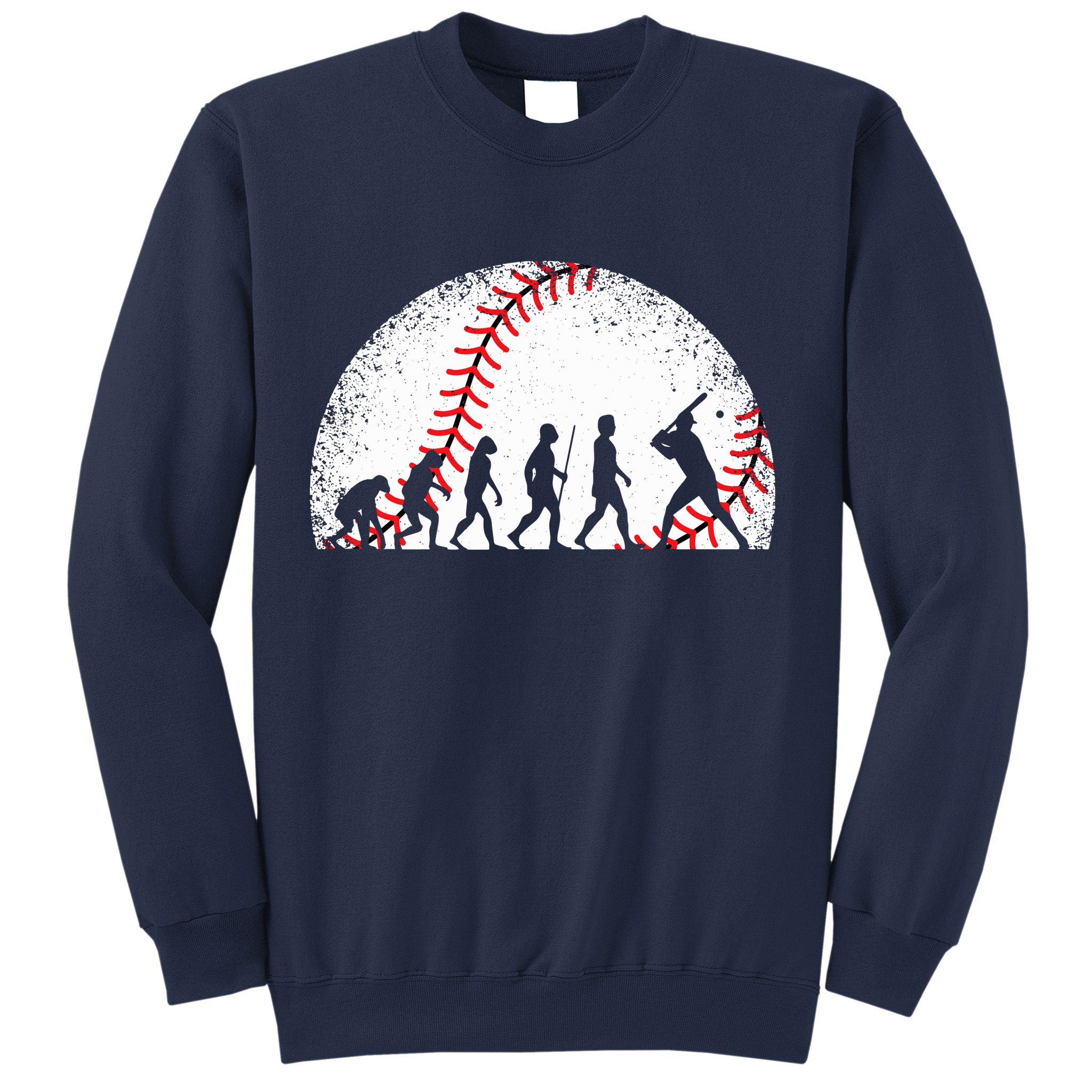 Funny Baseball Evolution Baseball Player Sweatshirt