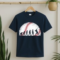 Funny Baseball Evolution Baseball Player T-Shirt