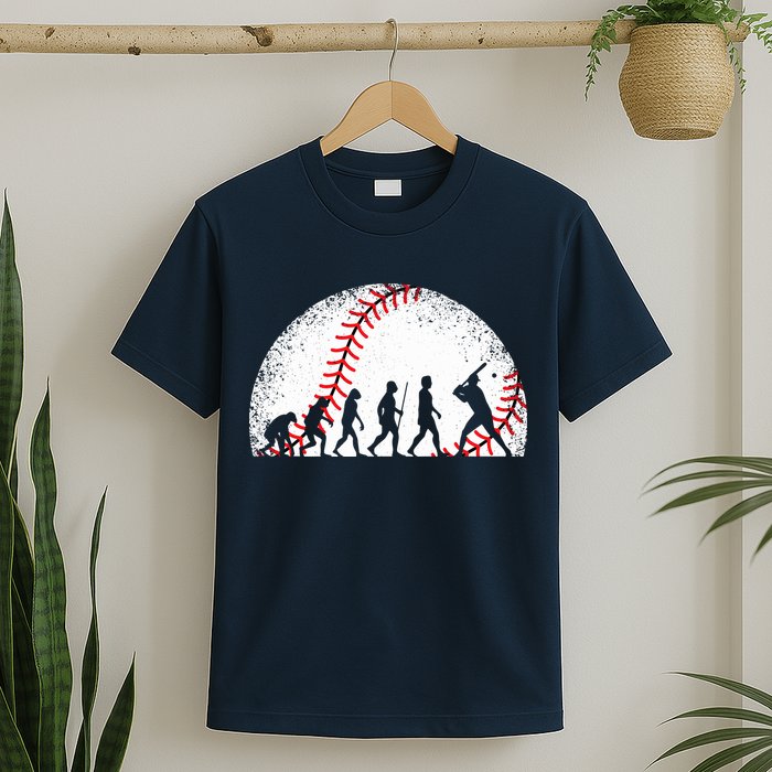 Funny Baseball Evolution Baseball Player T-Shirt
