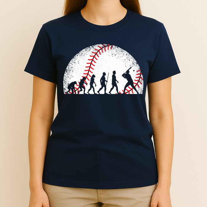 Funny Baseball Evolution Baseball Player T-Shirt