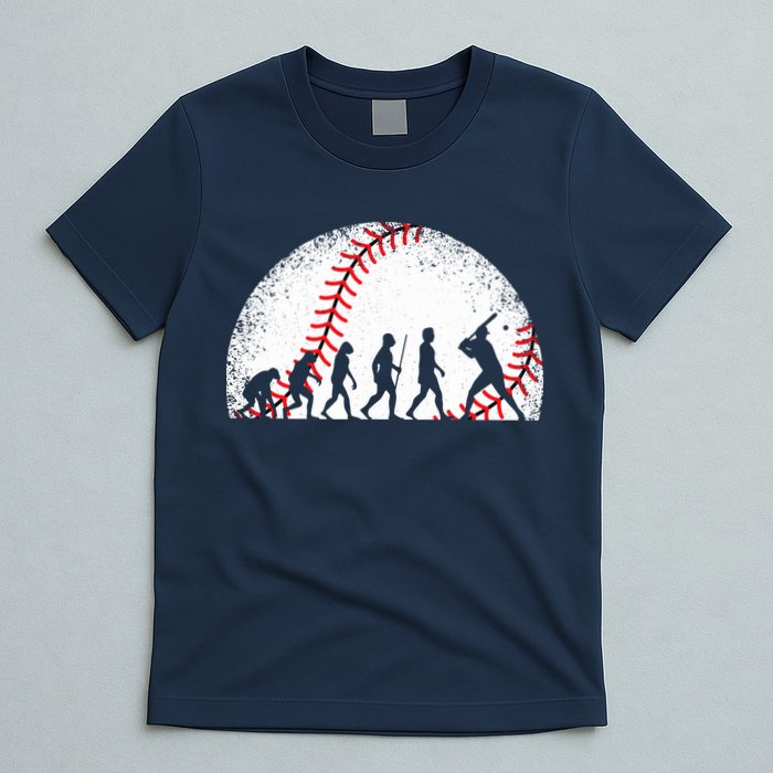 Funny Baseball Evolution Baseball Player T-Shirt