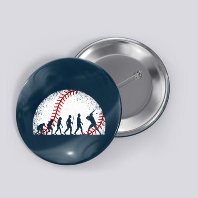 Funny Baseball Evolution Baseball Player Button