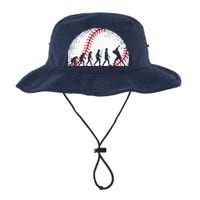 Funny Baseball Evolution Baseball Player Bucket Hat