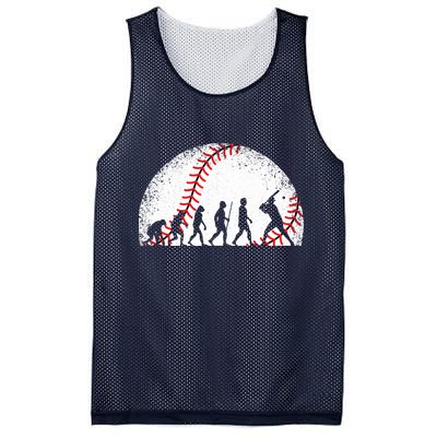 Funny Baseball Evolution Baseball Player Mesh Reversible Basketball Jersey Tank