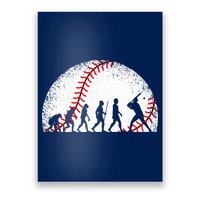 Funny Baseball Evolution Baseball Player Poster