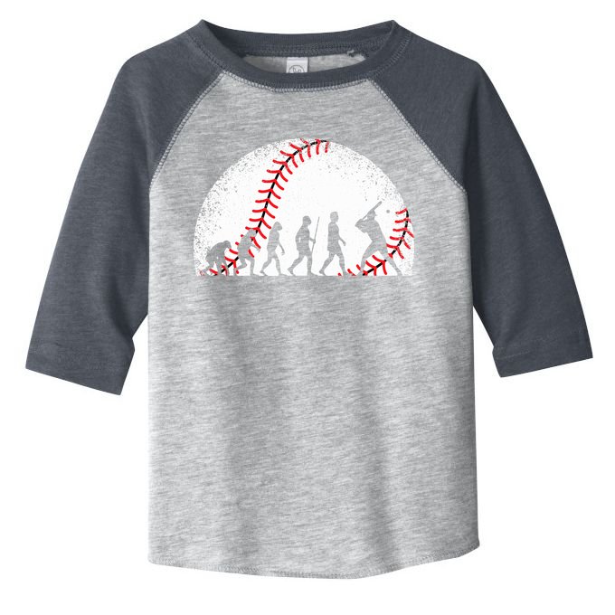 Funny Baseball Evolution Baseball Player Toddler Fine Jersey T-Shirt