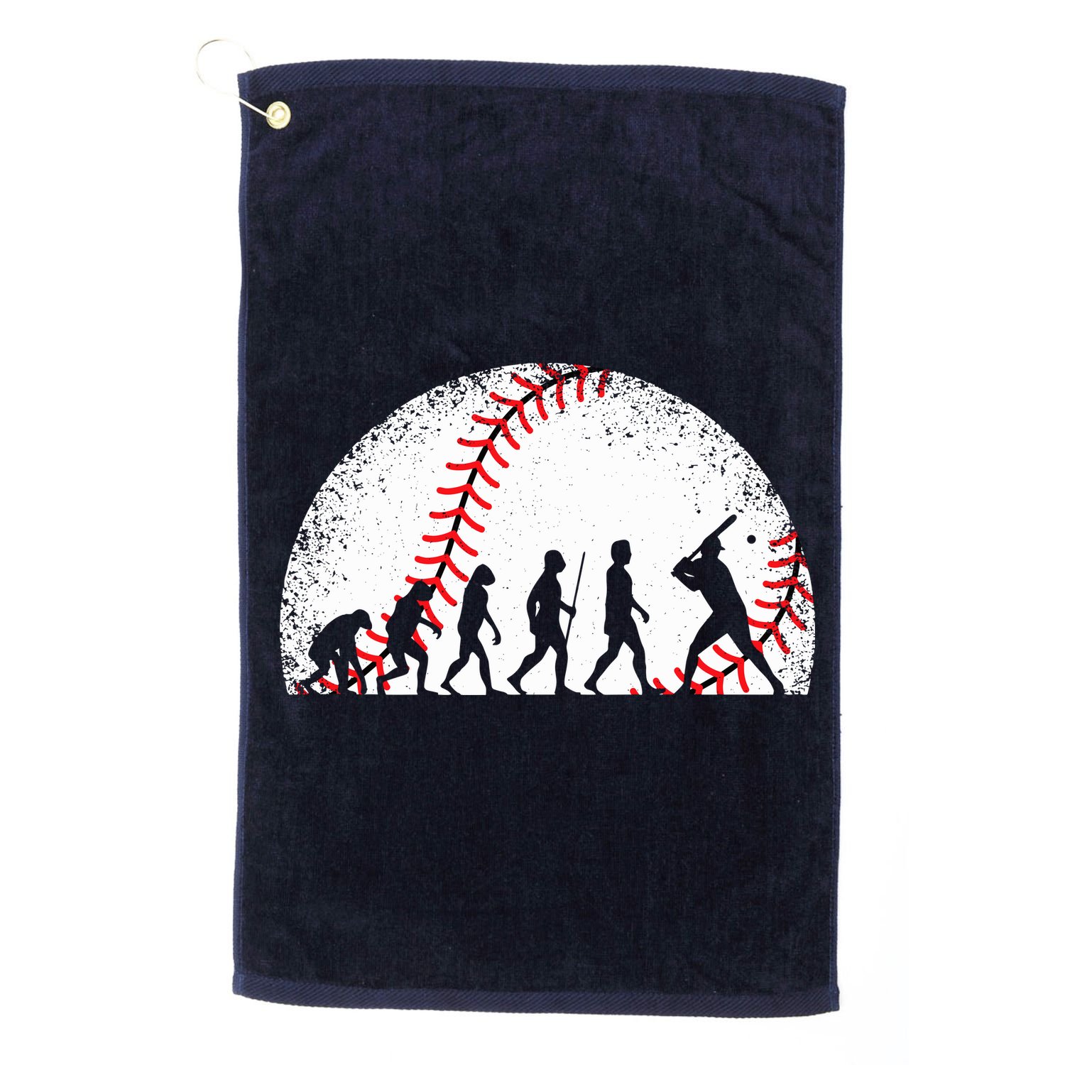Funny Baseball Evolution Baseball Player Golf Towel